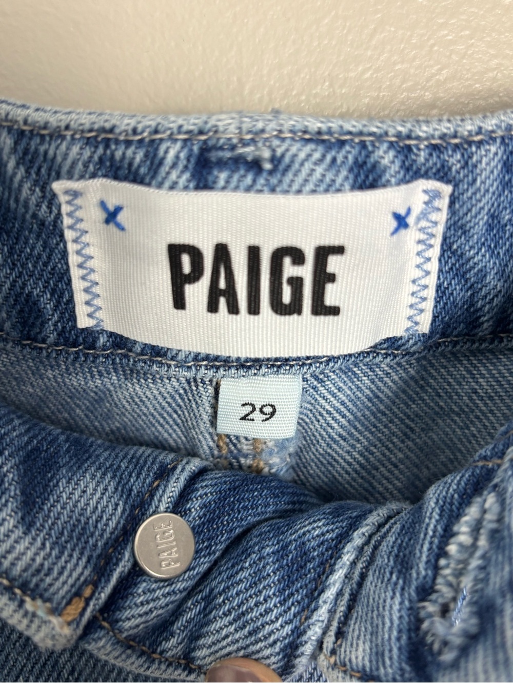 PAIGE Zoey Denim Wide-Leg Drawstring High Rise Relaxed Fit Jeans  Size 29 - Picture 11 of 17